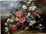unknow artist Floral, beautiful classical still life of flowers.080 oil painting reproduction